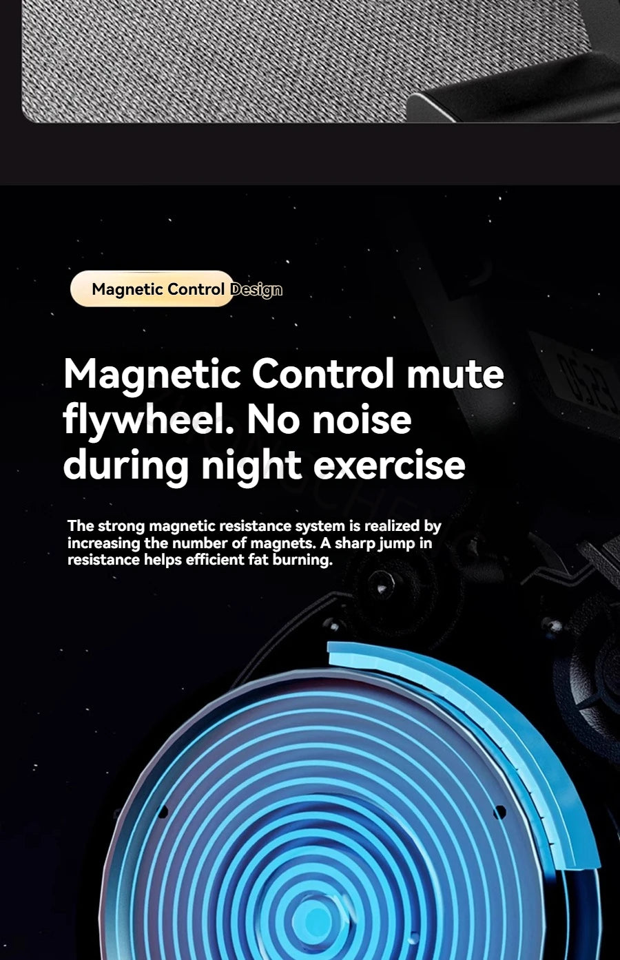 Magnetic-controlled silent rowing