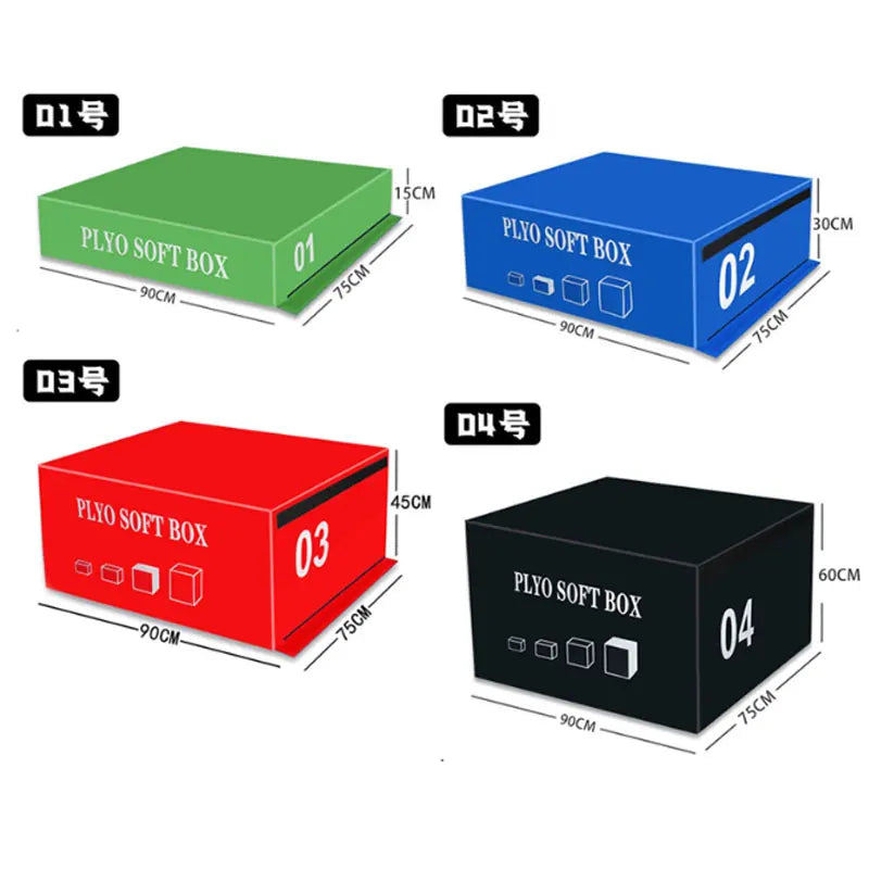Foam Plyometric Jump Box 4 in 1
