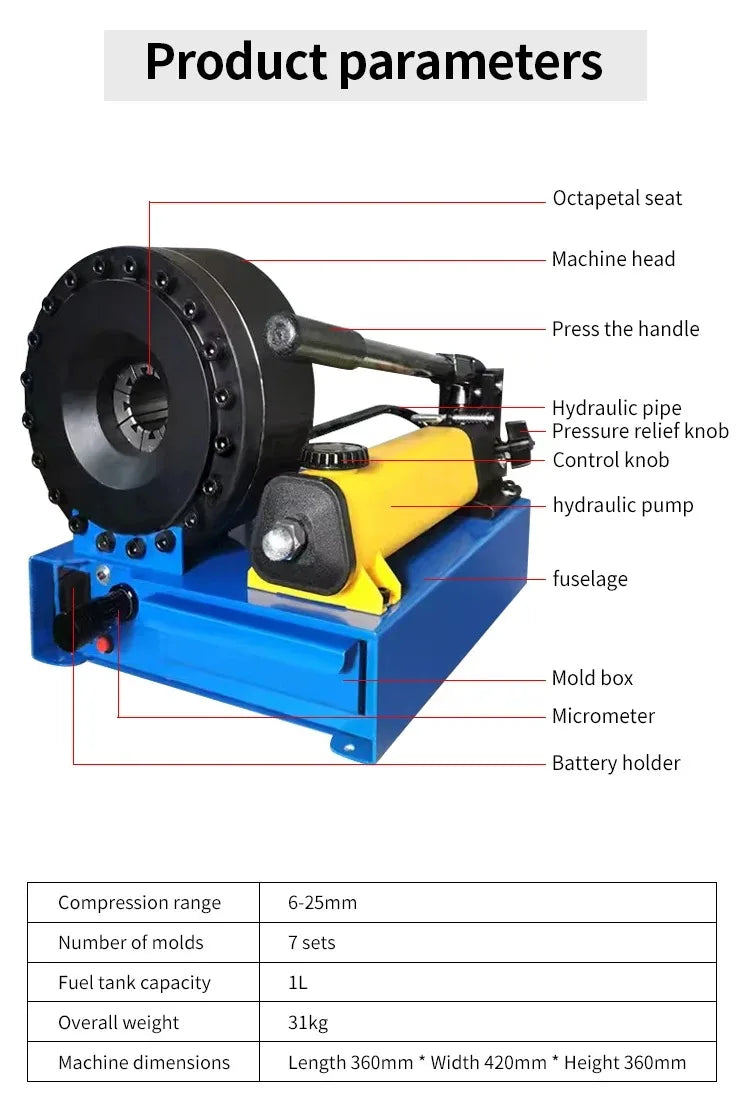 Portable pipe pressing Machine