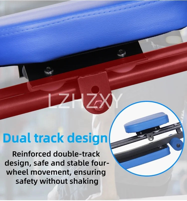 Rowing machine foldable sit-up