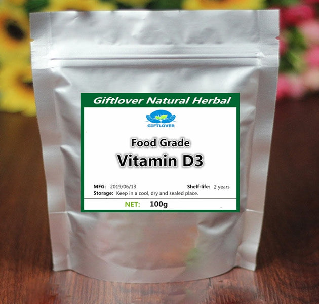 Food Grade 99% Vitamin D3(Cholecalciferol) Powder Supplement,Essential for Bone Growth,Provide Immune Support & Muscle Gowth