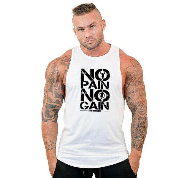 Mens Bodybuilding Hooded Tank Top