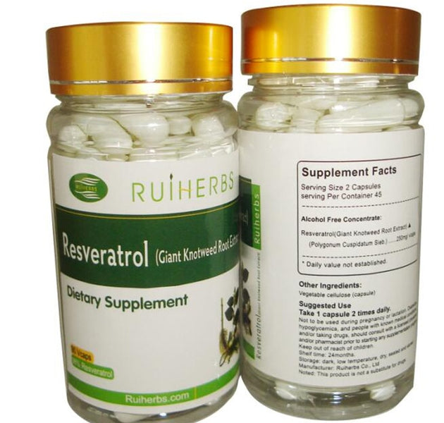 3Bottles/ 270Counts,High Potency RESVERATROL Capsule Anti Aging Antioxidant,free shipping