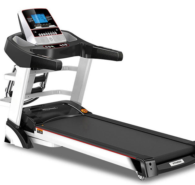 T900 Treadmill Multifunctional Fitness Foldable Running Machine Treadmill Indoor Exercise Equipment LCD Display Shock Absorbing