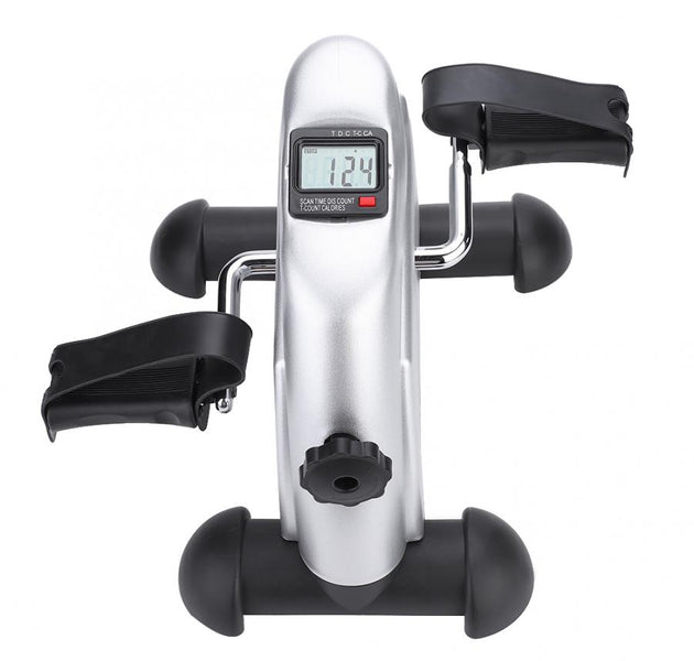 Mini Pedal Stepper Home Exerciser Fitness LCD Display Pedal Bike Leg Exercise Indoor Trainer Exerciser Cycling Fitness Pedal