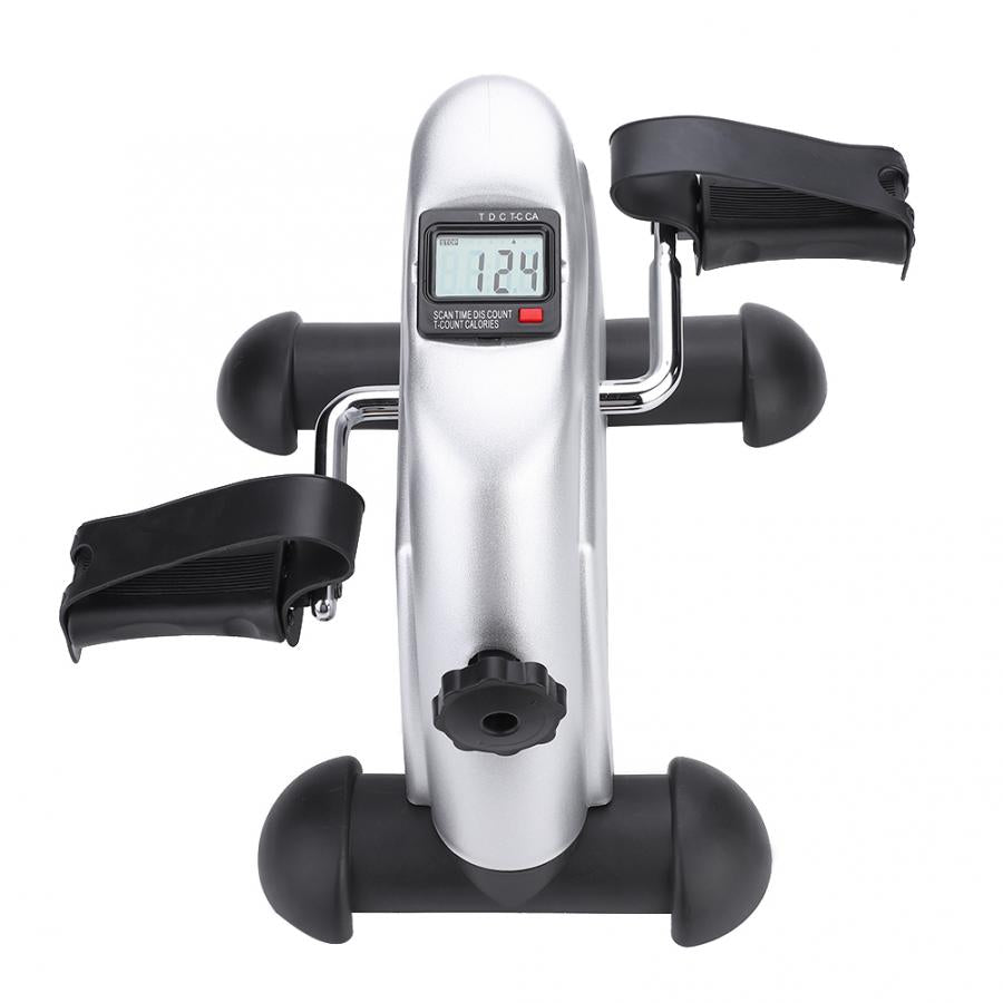 Mini Pedal Stepper Home Exerciser Fitness LCD Display Pedal Bike Leg Exercise Indoor Trainer Exerciser Cycling Fitness Pedal