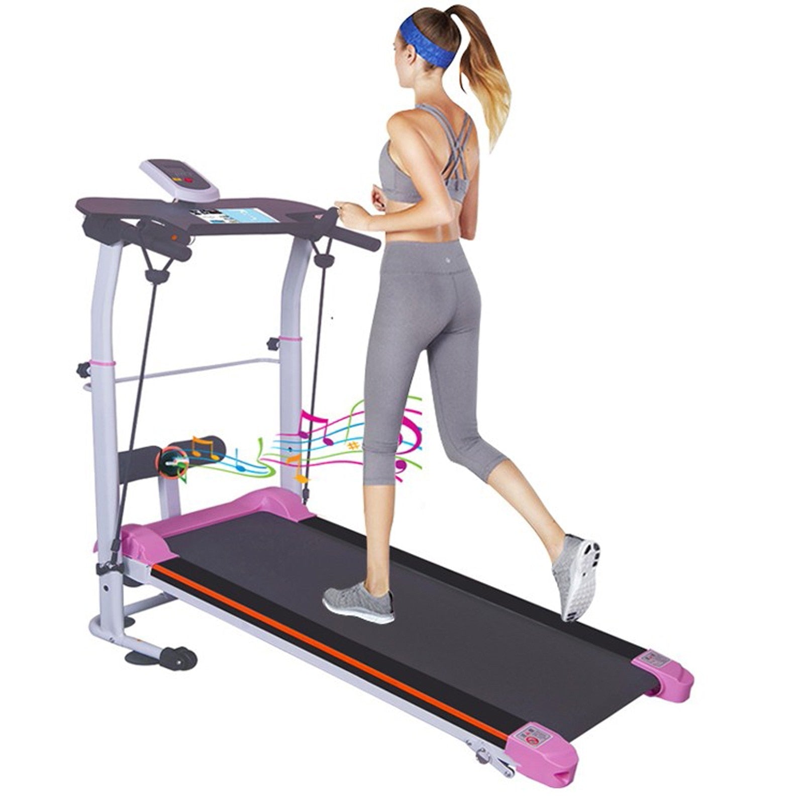 Mini Exercise Treadmill Fitness Equipment For Treadmill Bike Foldable Mini Mechanical Treadmill Running Machine For Women#HWC
