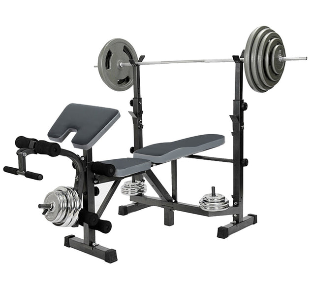 US IN STOCK Dumbbell Bench Weightlifting With Preacher Curl Leg Developer And Crunch Handle Indoor Exercise Equipment Gym House