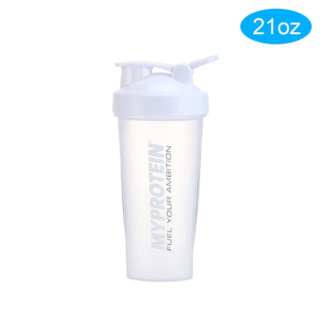 Shaker Bottle Fitness Sports Protein Mixer 21-ounce Leak Proof Sports Bottle Smoothies Bottles Supplements Shaker Bottle