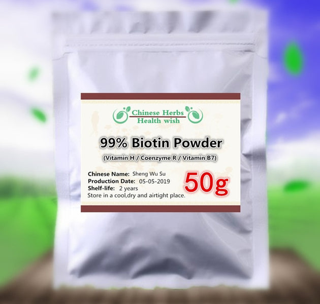 50-1000g,Cure Hair Loss,High Quality Biotin Powder